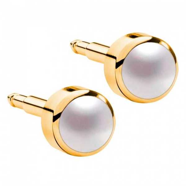 Nina İlk Delim Küpesi İnci Taşlı Altın Sarısı 12 Çift (24 Adet) Nina İlk Delim Küpesi İnci Taşlı Altın Sarısı 12 Çift (24 Adet) Büyük