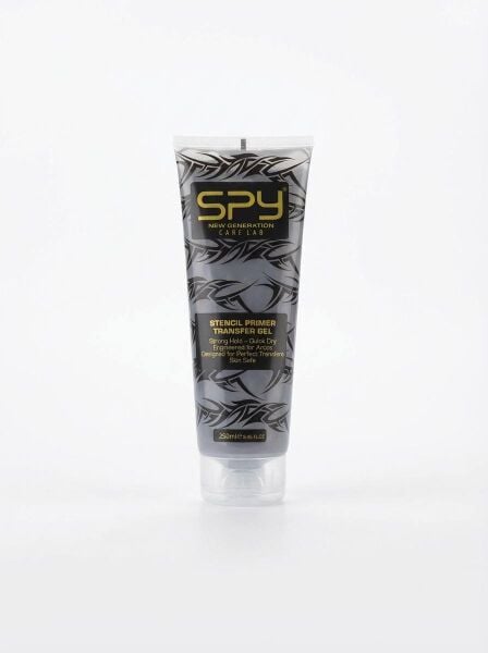 Spy Black Stencil Primer 250 ml Tanklı ve Termal Yazıcılar İçin Dövme Transfer Jeli Sıvısı