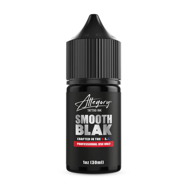 Allegory Smooth Blak Premium Kalın Çizgi için Siyah Dövme Boyası 1 oz 30 ml