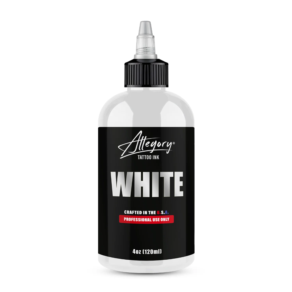 Allegory White Yoğun Beyaz Dövme Boyası 4 oz 120 ml
