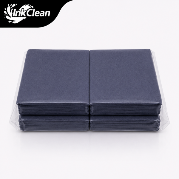 InkClean 10cm x 20cm 100 Adet Mavi Dövme Temizleme Havlusu