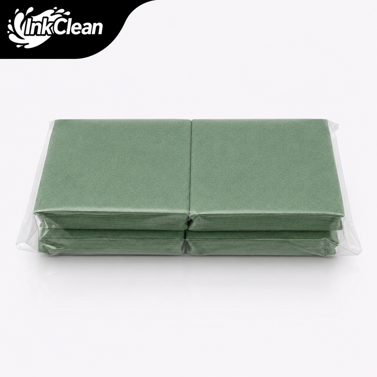 InkClean 10cm x 20cm 100 Adet Yeşil Dövme Temizleme Havlusu