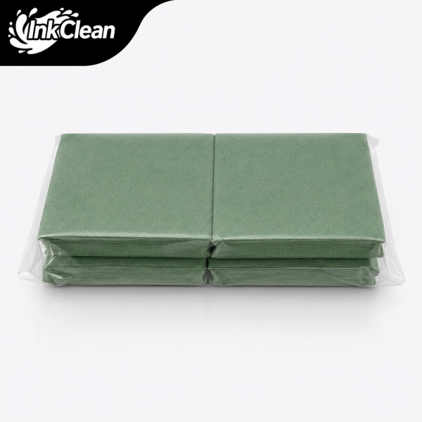 InkClean 10cm x 20cm 100 Adet Yeşil Dövme Temizleme Havlusu