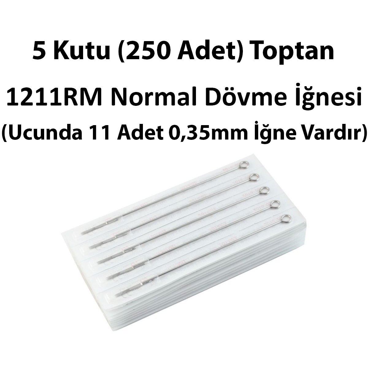 5 Kutu 1211 RM 11 Curved Magnum Toptan Dövme İğnesi (250 Adet)