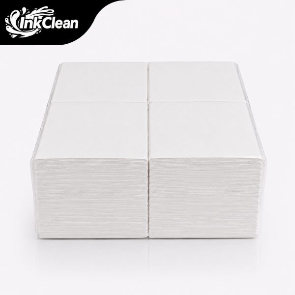 InkClean 19cm x 20cm 100 Adet Beyaz Dövme Temizleme Havlusu