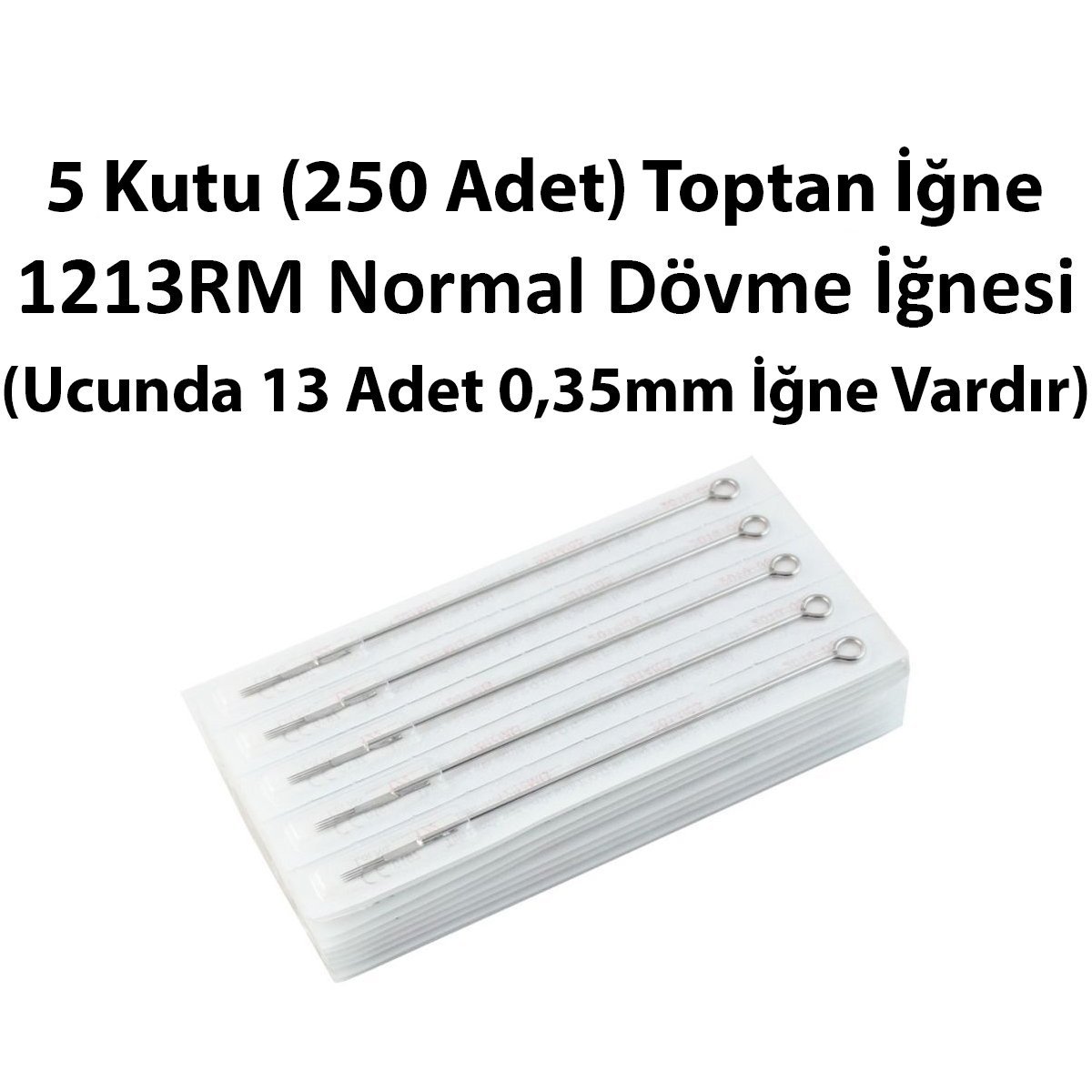 5 Kutu 1213 RM 13 Curved Magnum Toptan Dövme İğnesi (250 Adet)