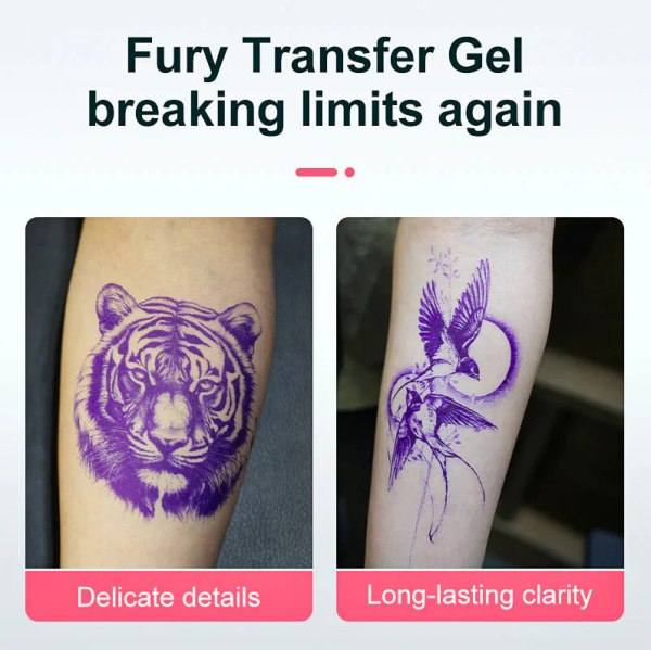 OG FURY Stencil Transfer Gel Solution 200g Dövme Transfer Jeli Pembe