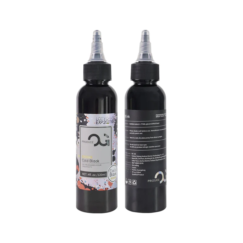 OG Produce Cold Black 8 oz 240 ml Soğuk Siyah Çizgi ve Dolgu Dövme Boyası