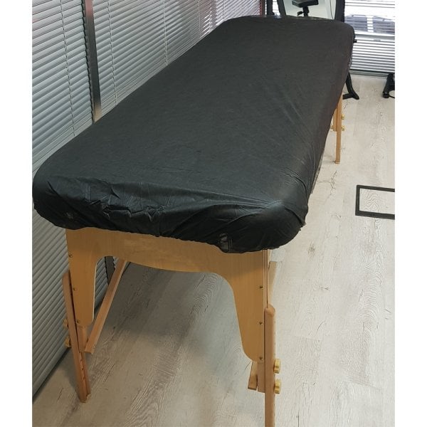 Siyah Lastikli Sedye Dövme Koltuğu Örtüsü 80cm x 220cm 50 Adet Paket