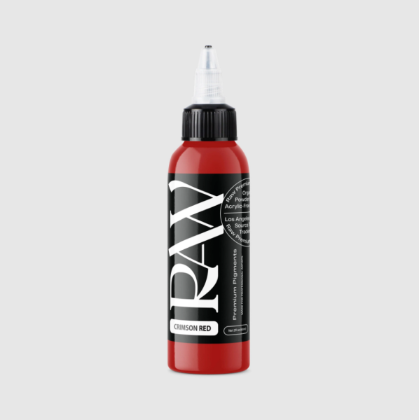 Raw Pigments Crimson Red 2 oz 60 ml Kırmızı Dövme Boyası