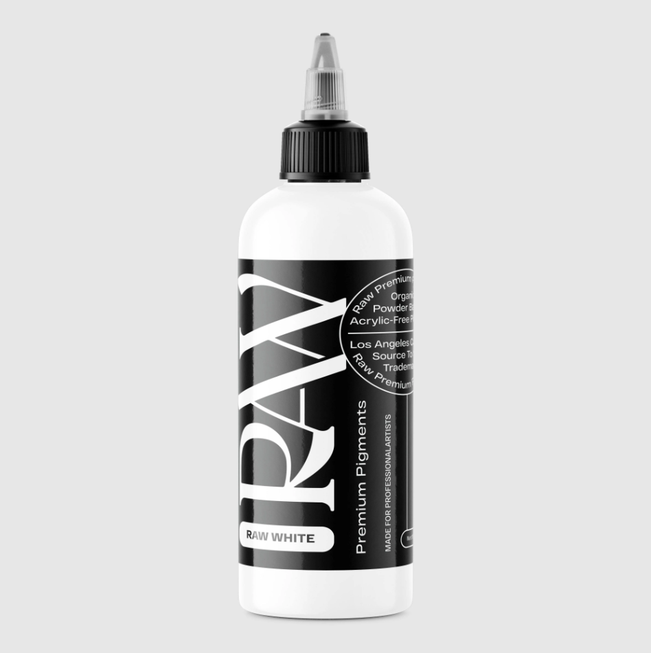 Raw Pigments White 8 oz 240 ml Beyaz Dövme Boyası