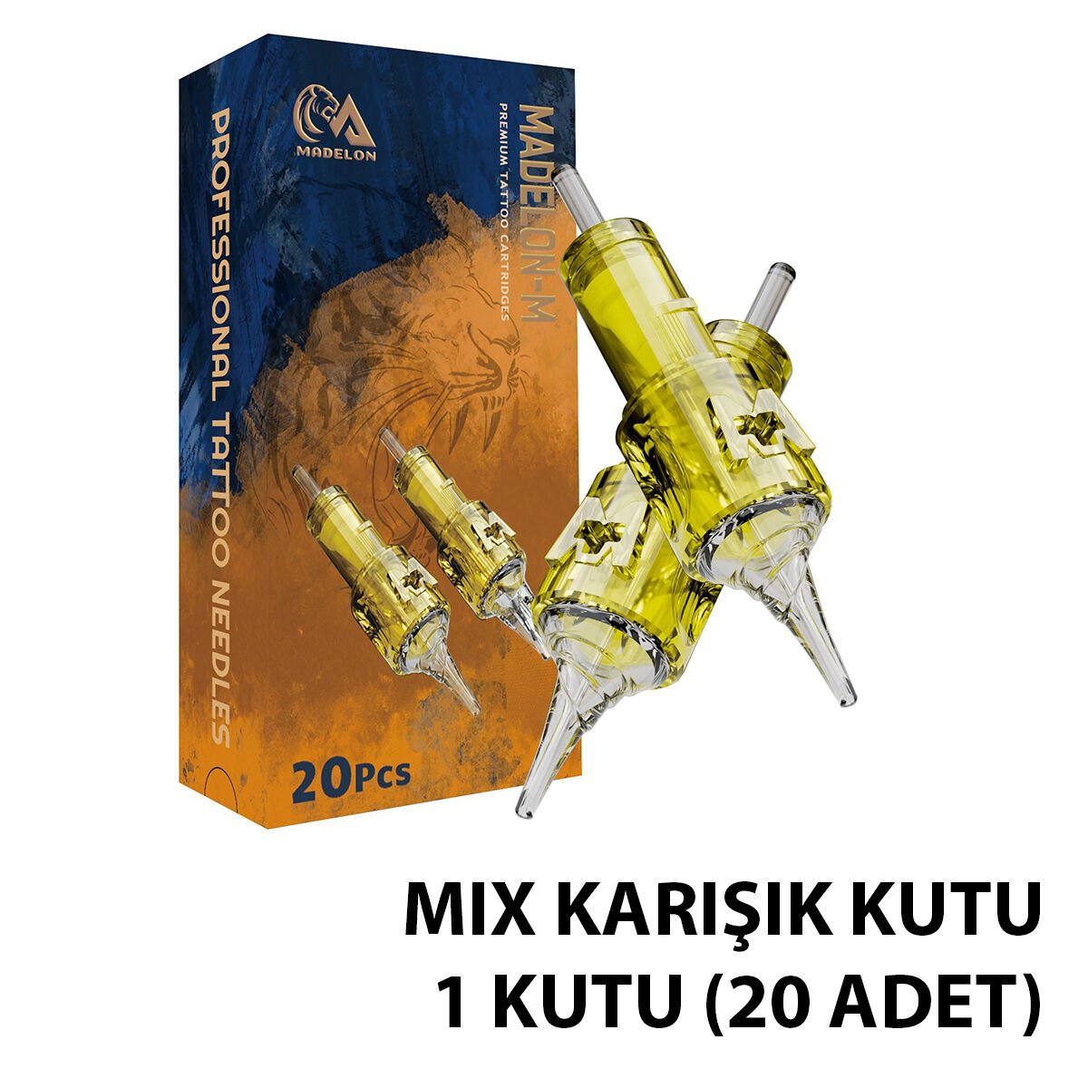 Madelon Eltte Mix Karışık Kutu Cartridge Kartuş Dövme İğnesi 1 Kutu (20 Adet)