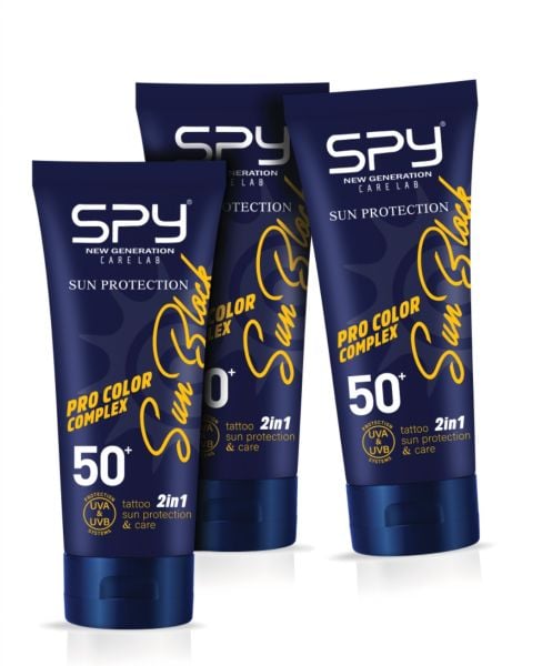 SPY Care Lab Sun Block Protection 50+ SPF After Care Güneş Koruyucu Dövme ve Cilt Bakım Kremi 50ml