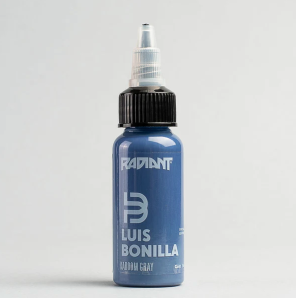 Radiant Kaboom Gray 1 oz 30 ml Luis Bonilla Mavimsi Gri Dövme Boyası