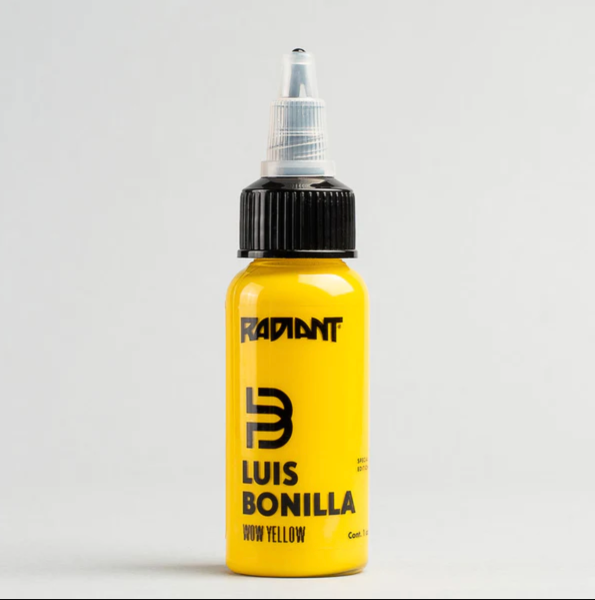 Radiant Wow Yellow 1 oz 30 ml Luis Bonilla Parlak Sarı Dövme Boyası
