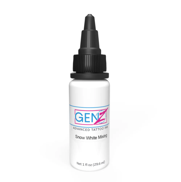 Intenze Gen Z Snow White Mixing 1 oz 30 ml Reach AB Uyumlu Beyaz Dövme Boyası