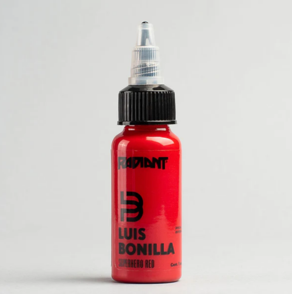 Radiant Superhero Red 1 oz 30 ml Luis Bonilla Kırmızı Dövme Boyası