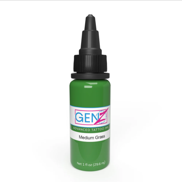 Intenze Gen Z Medium Grass 1 oz 30 ml Reach AB Uyumlu Yeşil Dövme Boyası