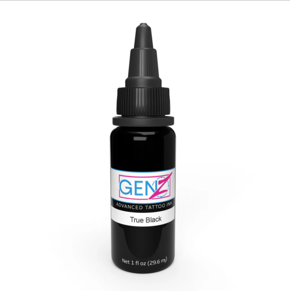 Intenze Gen Z True Black 1 oz 30 ml Reach AB Uyumlu Siyah Dövme Boyası