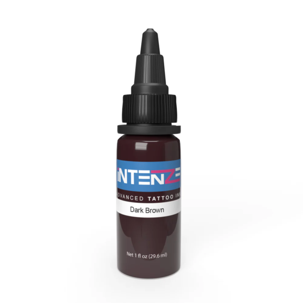 Intenze Gen Z Dark Brown 1 oz 30 ml Reach AB Uyumlu Kahverengi Dövme Boyası