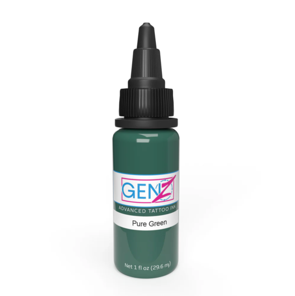 Intenze Gen Z Pure Green 1 oz 30 ml Reach AB Uyumlu Yeşil Dövme Boyası
