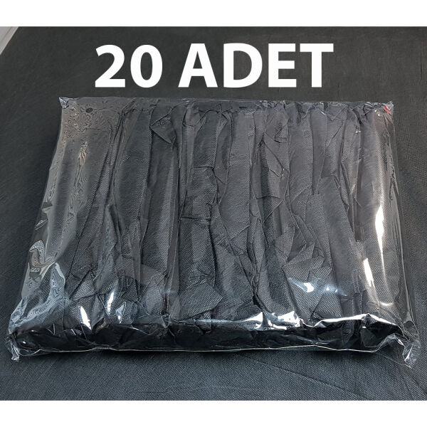 Siyah Lastikli Sedye Dövme Koltuğu Örtüsü 80cm x 220cm 20 Adet Paket