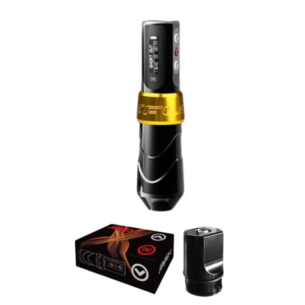 Bronc FluxMax Bataryalı Pen Dövme Makinesi Sarı