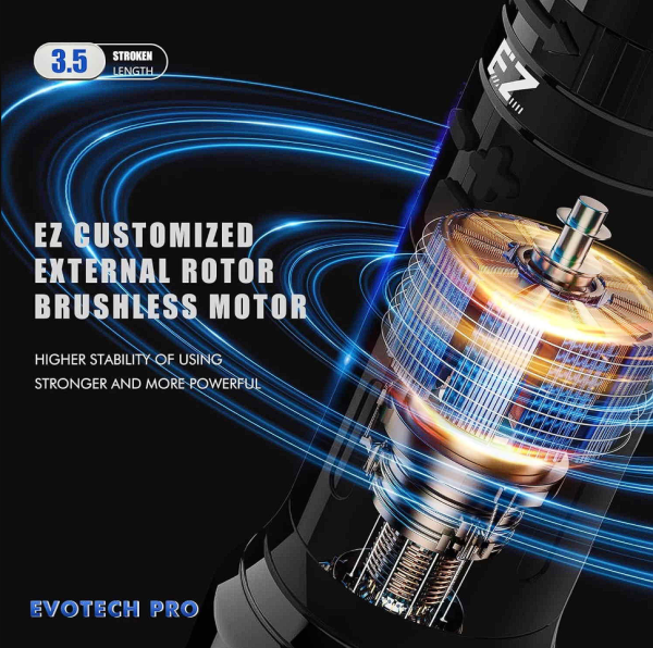 Ez EvoTech Pro Kablosuz Bataryalı Şarjlı Rotary Pen Dövme Makinesi Gri