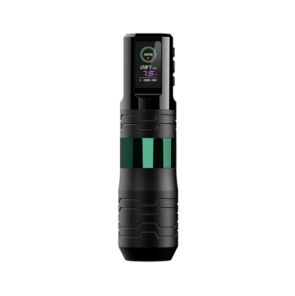 Ez P3 Pro Turbo Şarj Edilebilir Bataryalı Ayarlanabilir Stroke  Pen Rotary Dövme Makinesi Yeşil