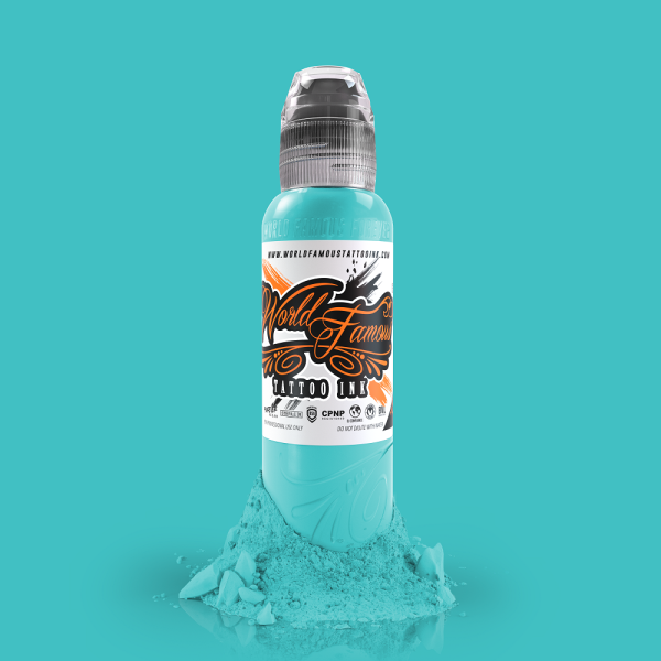 World Famous Tattoo Ink Barrier Reef Blue 1/2 oz 15 ml Mavi Dövme Boyası