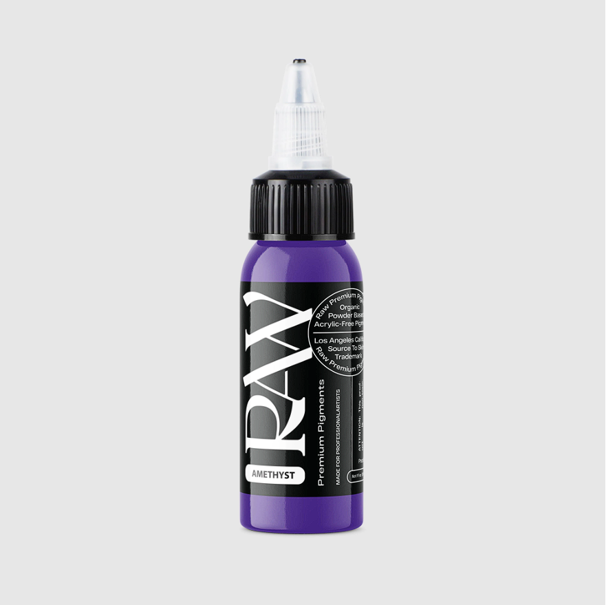 Raw Pigments Amethyst 1/2 oz 15 ml Mor Dövme Boyası