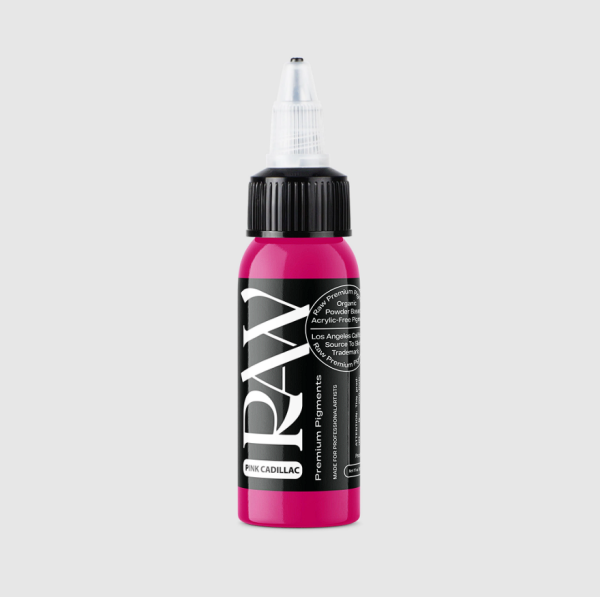 Raw Pigments Pink Cadillac 1/2 oz 15 ml Pembe Dövme Boyası